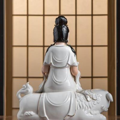 TƯỢNG BỒ TÁT CƯỠI KỲ LÂN VÀ VOI TRẮNG
